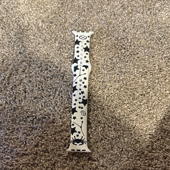 None Other - White Silicone Star & Constellation Watch Band Capricorn Zodiac
